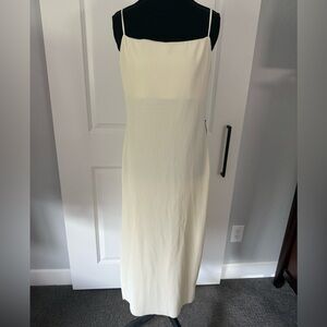 ASTR The Label Ivory Pleated Slip Midi Dress – Size Small